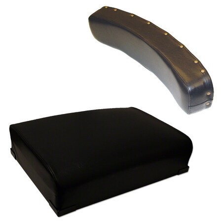 Aic Replacement Parts Back Cushion & Bottom Seat Cushion Set Fits John Deere 50 60 70 80 A B AR30180-BLACKBACKREST